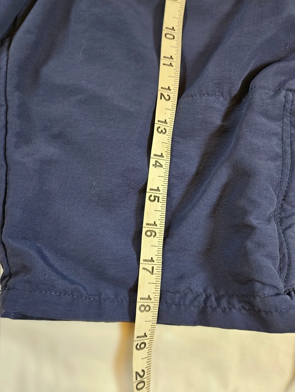Unbranded Boys Blue Adjustable Waist Cargo Pocket Nylon Shorts Size 10 Husky